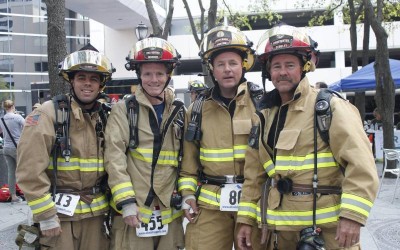 SMFR Firefighters Compete In The 2014 Fight For Air Stair Climb