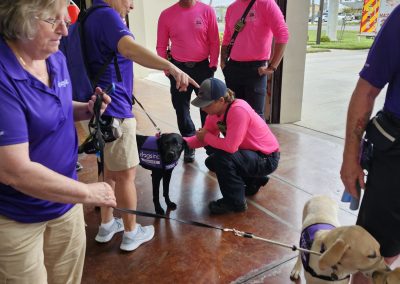 thanks to Dogs Inc. for bringing by their dogs and puppies in training